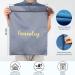 2-Pack Waterproof Travel Laundry Bags - Reusable Wet/Dry Bag for Gym, Swimsuits, Diapers - 17x22 Inches (Gray/Black) - Buy Online on GoSupps.com