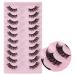Outopen 10 Pairs Half Lashes - 3D Fluffy Cat Eye False Eyelashes - Natural Look & Reusable 15mm Curl Volume - Buy Online on GoSupps.com