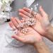 Fashband Wedding Bridal Crystal Hair Vines | Silver Flower Pearl Headband & Rhinestone Headpiece | Elegant Hair Accessories for Women & Girls - Buy Online on GoSupps.com