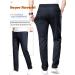 Ziilay Men's Golf Pants - Long Sports Jogging Sweatpants | Super Stretch Outdoor Fabric 40W/30L - Dark Blue - Buy Online on GoSupps.com