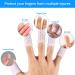20 Pieces Silicone Finger Protectors for Wound Healing and Pain Relief - Breathable Finger Caps for Cracked Fingers, Eczema, Blisters, and Corn - Finger Cover Sleeves for Trigger Finger and Broken Toe - White - Buy Online on GoSupps.com