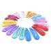 Art&Beauty 10 Pairs Colorful Glossy Snap Prong Clips Bendy Hair Clips Barrettes for Ladies Girls Women Adults Hair Bow By Art&Beauty