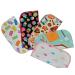 1 Ply Printed Flannel 8x8 Inches Little Wipes Set of 5 Snack Attack