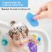 Soft Silicone Baby Bathing Brushes & Hair Comb Set - Gentle Care for Newborns | Blue Baby Bathroom Essentials - Buy Online on GoSupps.com