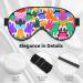 Colorful Dog Paw Print Double-Sided Eye Mask Soft and Light Blocking for Enhancing Sleep Quality - Buy Online on GoSupps.com