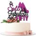 Still Fabulous at Fifty Cake Topper Happy 50th Birthday Party Decorations Woman 50th Anniversary - Cheers to 50 Years Theme Birthday Cake Decors Female Birthday Theme Party Supplies Black/Purple