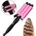 3 Barrel Curling Iron Crimper Hair Waver Deep Wave Styling Tool (Pink) - Buy Online on GoSupps.com