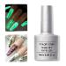 Fokostar Glow in the Dark Nail Gel Polish Translucent Color Changing  0.26 fl oz Nail Art Neon Top Coat for Women