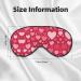 Valentine's Day Unisex Eye Mask - Soft Adjustable Sleeping Face Mask for Ultimate Comfort - Buy Online on GoSupps.com