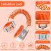 Lehoo Castle Toddler Rein for Walking 1.5M Wrist Reins with Induction Lock - Anti Lost Wrist Link for Toddlers - Orange - Buy Online on GoSupps.com