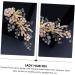 Beaupretty 1pc Flower Hairpin Crystal Gold Headpiece Vintage Hair Clips Rhinestone Barrettes for Women Hair Clips Alligator Hollow Star Hair Pin New Alloy Temperament Bride Headgear - Buy Online on GoSupps.com
