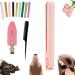 Mini Dual-Purpose Curling Iron Cordless 2 in 1 Mini Dual Purpose Curling Iron Cordless Mini Curling Iron for Short Hair Portable Travel Curling Wand for Women (Pink)