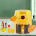Shop Montessori Air Fryer Cooking Toy Set for Kids 7-10 - Educational Role-Playing Kitchen Toys in Yellow - Buy Online on GoSupps.com