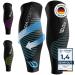 Diasports calves compression stockings without foot sleevers women and men |Your premium calf bandages for marathon and triathlon |100% calves compression and maximum support L black and blue