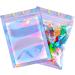 100 Pack 3x4 Inch Smell Proof Holographic Storage Bags for Food - Holographic Color - Buy Online on GoSupps.com