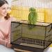 Large Bird Cage Cover - Adjustable Seed Catcher for Parrot & Macaw Cages - Buy Online on GoSupps.com