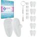 GMS Optical Air Bag Screw-in Silicone Nose Pads for Glasses, Sunglasses, and Eye-wear  14mm (5 Pair)