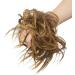 Tousled Hair Extensions Scrunchie - Brown Blonde Updo Ponytail Wig - Buy Online on GoSupps.com