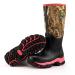 TIDEWE Hunting Boot for Women, Insulated Waterproof Durable 15" Women's Hunting Boot, 6mm Neoprene and Rubber Outdoor Boot Realtree Edge Camo 7 Pink