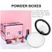 Lurrose Empty Powder Compact - Powder Foundation with Mirror Travel-Friendly Black 2 Pack - Buy Online on GoSupps.com