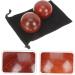 Frcolor 2pcs Wooden Health Massage Balls - Baoding Balls for Hand Therapy Muscle Relief Fitness & Spiritual Wellness - Buy Online on GoSupps.com