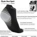 Physix Gear Sport Low Cut Compression Socks - Arch Support, Large-X-Large, Black/Grey (2 Pairs) - Buy Online on GoSupps.com