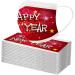 ZQP BEUU 50PCS 2021 Happy New Year Printed Disposable Face_Mack for Women Men 3 Ply Non-Woven with Elastic Ear Loop Holiday Festival Designer for Adults Breathable Dust Air Pollution Mixed - Buy Online on GoSupps.com