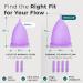 EcoBlossom Reusable Menstrual Cup Set - The Most Reliable Medical Grade Silicone Period Cups - Comfortably use for 12 Hours (2 Large Cups) Large (Pack of 2) - Buy Online on GoSupps.com