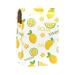Summer sweet sour lemon pattern lip gloss holder lipstick case portable make -up bag travel lipstick organizer case with mirror mini lipstick storage box for women multicolored 9.5x2x7 cm/3.7x0.8x2.7 in