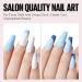 TOMICCA Gel Nail Polish Set - Pink, Baby Blue, French White, Pastel Colors - 4x8ML A116025 - Buy Online on GoSupps.com