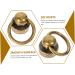 NUOBESTY 20 Sets Belt Ring Monk Head Buckle Leather Purse Phone Case Copper Studs Screw Self-Tapping D-Ring 2X0.9cm As Shown - Buy Online on GoSupps.com