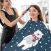 Waterproof Barber Cape - Cute Polar Bear & Cheetah Haircut Bib for Men & Women | Unisex Hair Cutting Cape (8rp1a - Buy Online on GoSupps.com