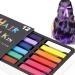 CHseo 12 colors hair chalk washable non-toxic suitable for cosplay parties children's festivals carnival Halloween party masquerade easy easy to use and easy to clean #01 12 Colors
