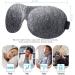 YIVIEW Sleep Mask Pack of 3  Lightweight & Comfortable Super Soft Adjustable 3D Contoured Eye Masks for Sleeping  Travel  Shift Work  Naps  Night Blindfold Eyeshade for Men Women  Black/Purple/Gray Black & Gray & Purple - Buy Online on GoSupps.com