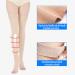 Medical Grade Aciyd Compression Stockings | Firm Support Opaque Open Toe for Varicose Veins | Nursing | XL (Black M) | International Shipping - Buy Online on GoSupps.com