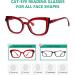 Eyekepper Oversized Cat Eye Reading Glasses for Women - Fashionable Red 3.0x with Spring Hinge - International Shipping Available - Buy Online on GoSupps.com