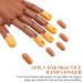 400pcs Brown Replacement False Nail Tips for Nail Training Hand Practice - DIY Manicure Supply - Buy Online on GoSupps.com