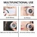 Reusable Travel Size Empty Bottle for Dry Shampoo Powder - 1 oz Black with Powder Sponge Applicator & Mirror | Eco-Friendly & Refillable - Buy Online on GoSupps.com