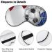 Soccer Goal and Netherlands Flag Sleep Mask Eye Cover for Sleeping Blindfold with Adjustable Strap Blocks Light Night Travel Nap for Men Women - Buy Online on GoSupps.com