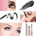 4D Silk Fiber Lash Mascara and Liquid Eyeliner Set - Waterproof, Long Lasting, Smudge-Proof - Buy Online on GoSupps.com