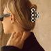 HAYHOI 4PCS Hair Claw Clips Celluloid French Butterfly Jaw Tortoise Shell - Stylish Accessories for Women & Girls - Checkerboard Leopard White - Buy Online on GoSupps.com