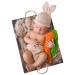 KHC-KHF Newborn Photography Prop Baby Boy Girl Handmade Crochet Outfits Set Rabbit Photo Costume Baby Bunny Props Outfit Easter Halloween Christmas Applicable