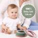 Sensory Silicone Teether Toy with Safety Bracelet - Baby Teething Ring | Food Grade Silicone | BPA & Phthalate-Free | Blue/Orange/Mint/Light Blue - Buy Online on GoSupps.com