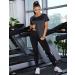 Wayleb Women's Sportshirt - Lightweight Breathable Running & Training T-Shirt | Short Sleeve Round Neck Fitness & Yoga Tops (S-XXL Black) - Buy Online on GoSupps.com