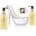 BRUBAKER Luxury Vanilla Spa Beauty Set | 6-Piece Bath & Shower Gift Set in Ceramic Stiletto White Gold | International Shipping Available - Buy Online on GoSupps.com