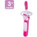 MAM Massaging Toothbrush and Gum Cleaner Girl 3+ Months (1-Count) MAM Baby Toothbrush the Ideal Toothbrush for Baby Girl Baby Essentials Pink - Buy Online on GoSupps.com