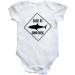 Hippowarehouse Surf at your own risk baby vest bodysuit (short sleeve) boys girls