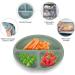 Hanmir 3 Pack Suction Cup Baby Plates - BPA Free Silicone Children's Dinnerware in Olive Green Brick Red & Gray Blue | Safe & Fun Feeding Solution for Kids - Buy Online on GoSupps.com
