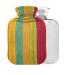 Heat bottle made of rainbow wood without BAP with cover 2 l large hot water bag for pain relief back pain hot and cold therapy
