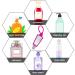 5 Pack Keychain Empty Squeeze Bottles with Holder - Travel Size 1 oz, Leakproof & Refillable - Perfect for Kids and Adults - Party Favor (5 Pack) - Buy Online on GoSupps.com